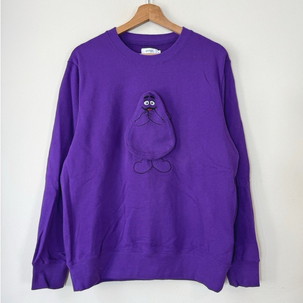 Graniph Grimace McDonald's Purple Sweatshirt - Medium